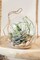 Lovely Whimsical Glass Terrarium with Artificial Succulents and Plants in Light Greens and Blue Tones product 2